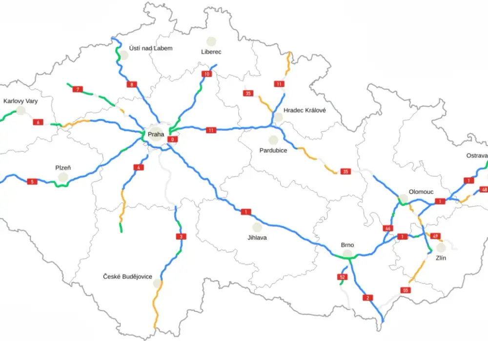 Które drogi w Czechach są płatne - Lista odcinków i ceny 2026