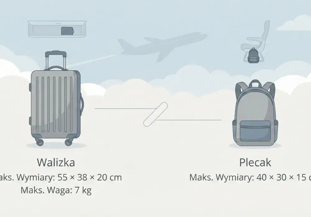 Jaki bagaż do samolotu - Jak uniknąć dopłat i błędów?