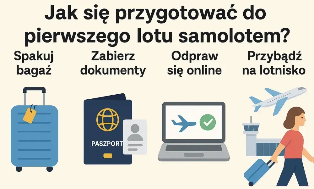 Pierwszy lot samolotem - Jak przetrwać bez stresu? Poradnik