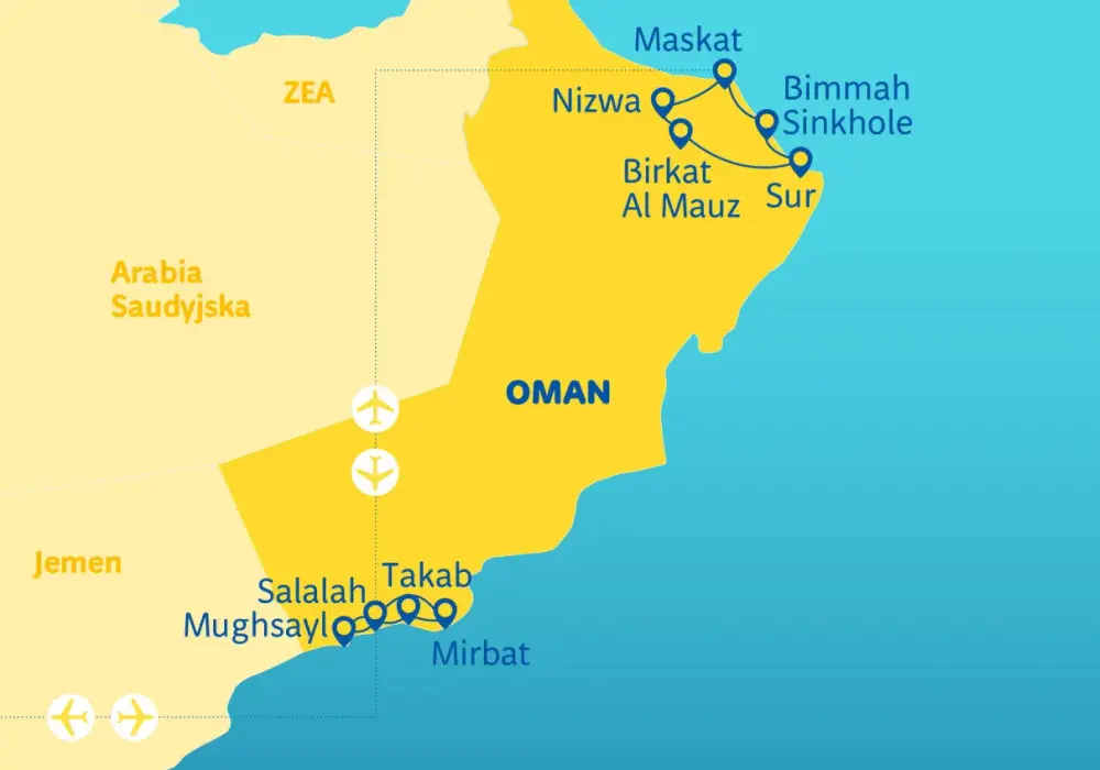 Gdzie leży Oman? Mapa i granice - Co warto wiedzieć przed podróżą