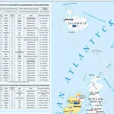 Mapa Europy z zaznaczonymi krajami należącymi do strefy Schengen.