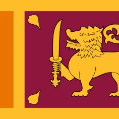 Flaga Sri Lanki z lwem i mieczem. Planujesz podróż i potrzebujesz informacji o wizie do Sri Lanki?