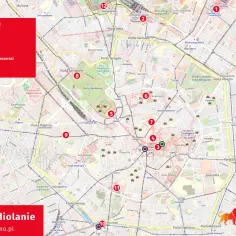Planujesz **1 dzień w Mediolanie**? Mapa pokazuje trasę od dworca do zamku, przez Duomo, Naviglio i inne atrakcje.
