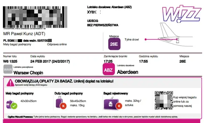 Zdjęcie Jak wygląda bilet lotniczy Wizz Air? Oto, co musisz wiedzieć