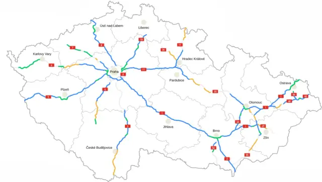 Które drogi w Czechach są płatne - Lista odcinków i ceny 2026